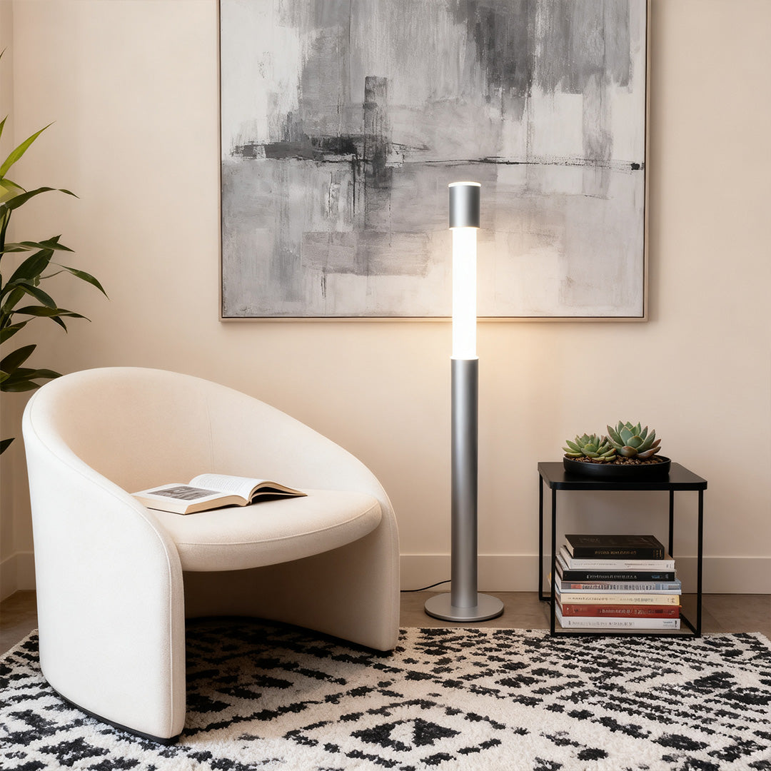 Elegant Minimalist Gray Italian Floor Lamp - Creative Design Lighting