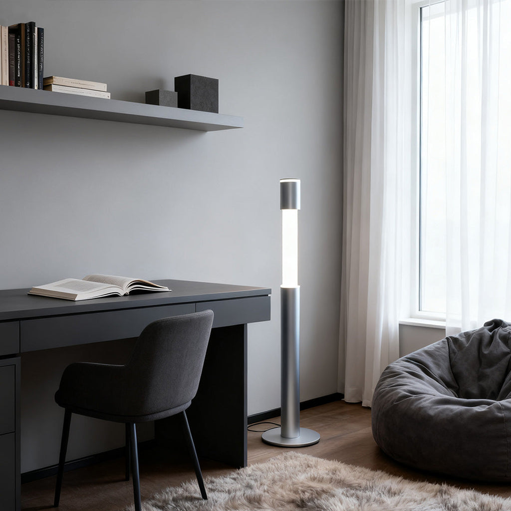 Elegant Minimalist Gray Italian Floor Lamp - Creative Design Lighting
