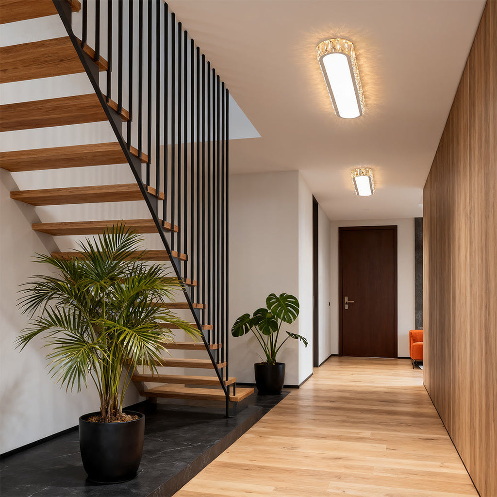 Minimalist LED Flush Mount Light Fixture - Modern Luxury Lamp