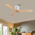 3-Blade DC Motor Ceiling Fan with Light & Remote Control – Quiet Operation