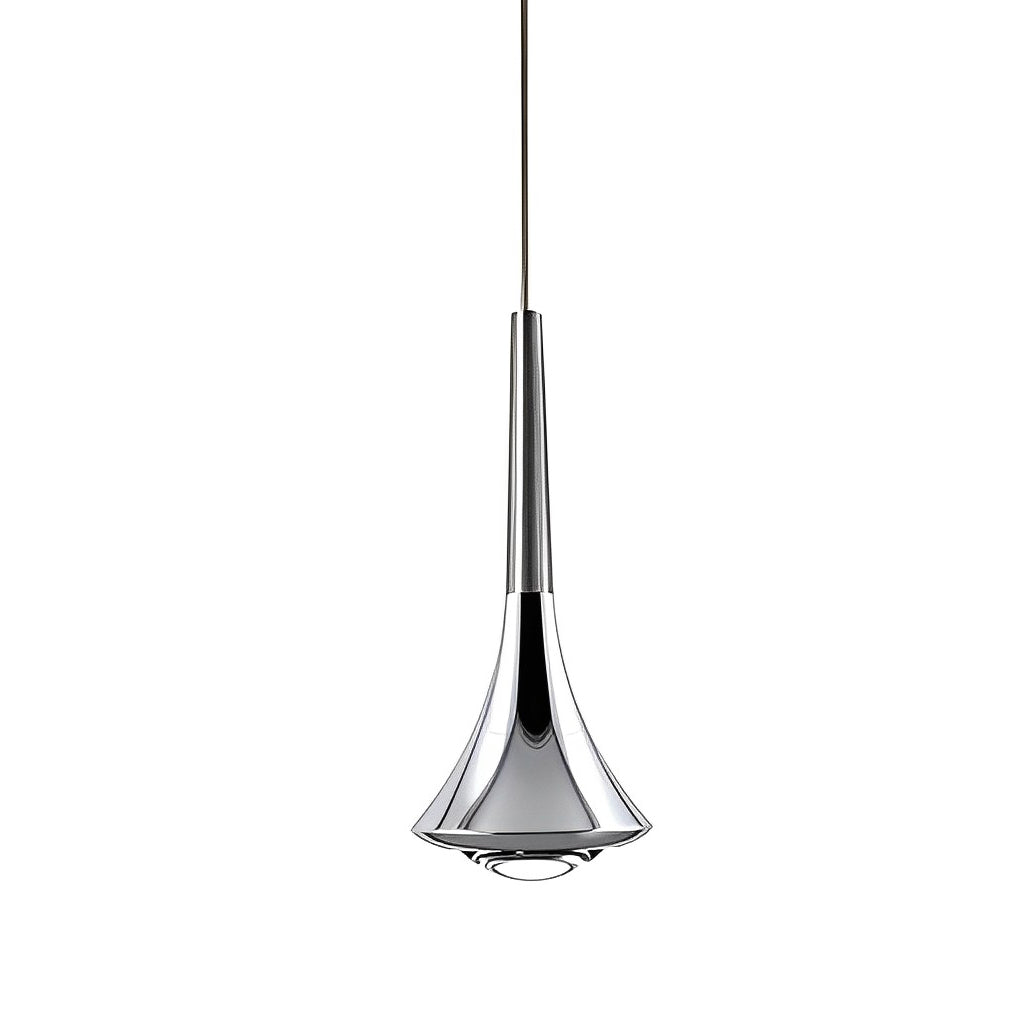 Contemporary Teardrop Metal Mini Pendant Light