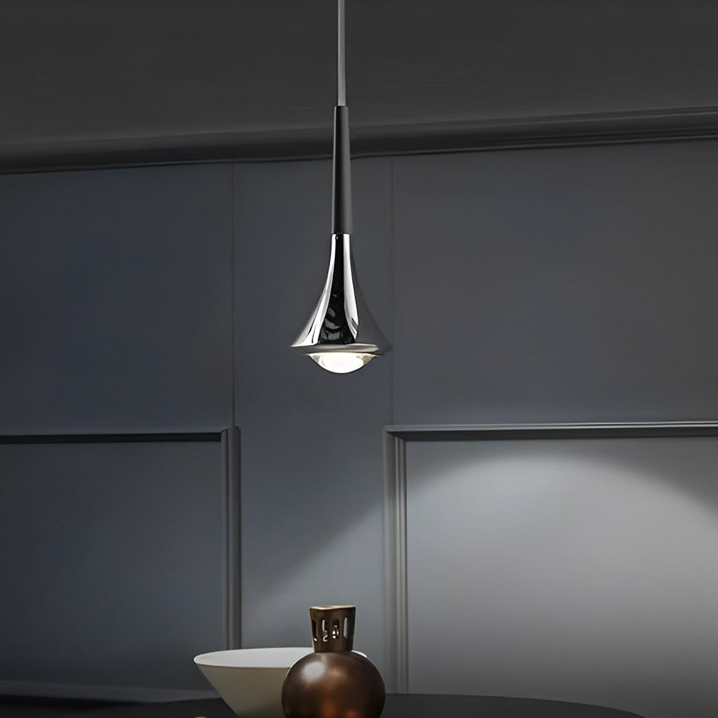 Teardrop Metal Mini Pendant Light - Contemporary Ceiling Fixture