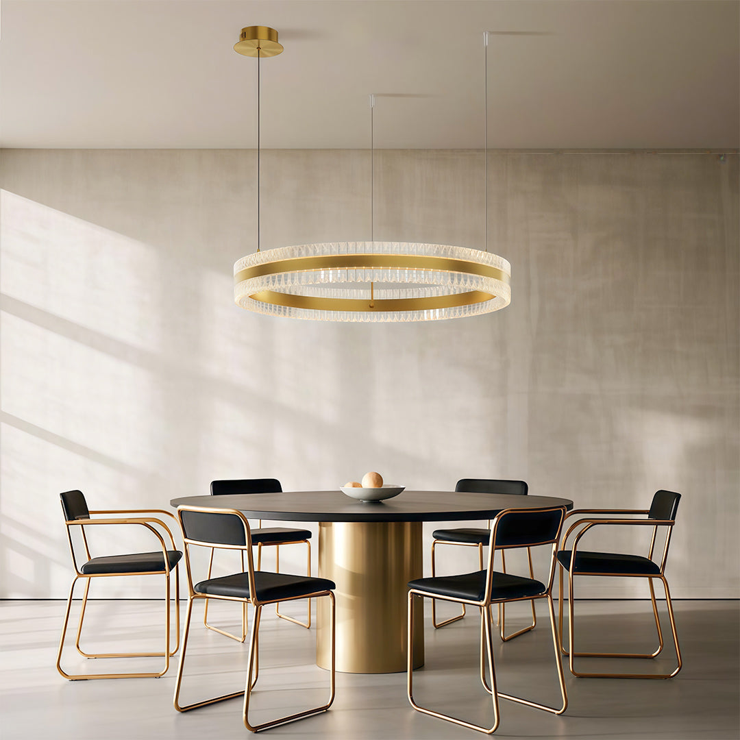 Modern Circular Minimalist Luxury Chandelier Ceiling Light