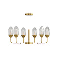 Modern Minimalist Copper Chandelier – Luxury Ceiling Light Fixture