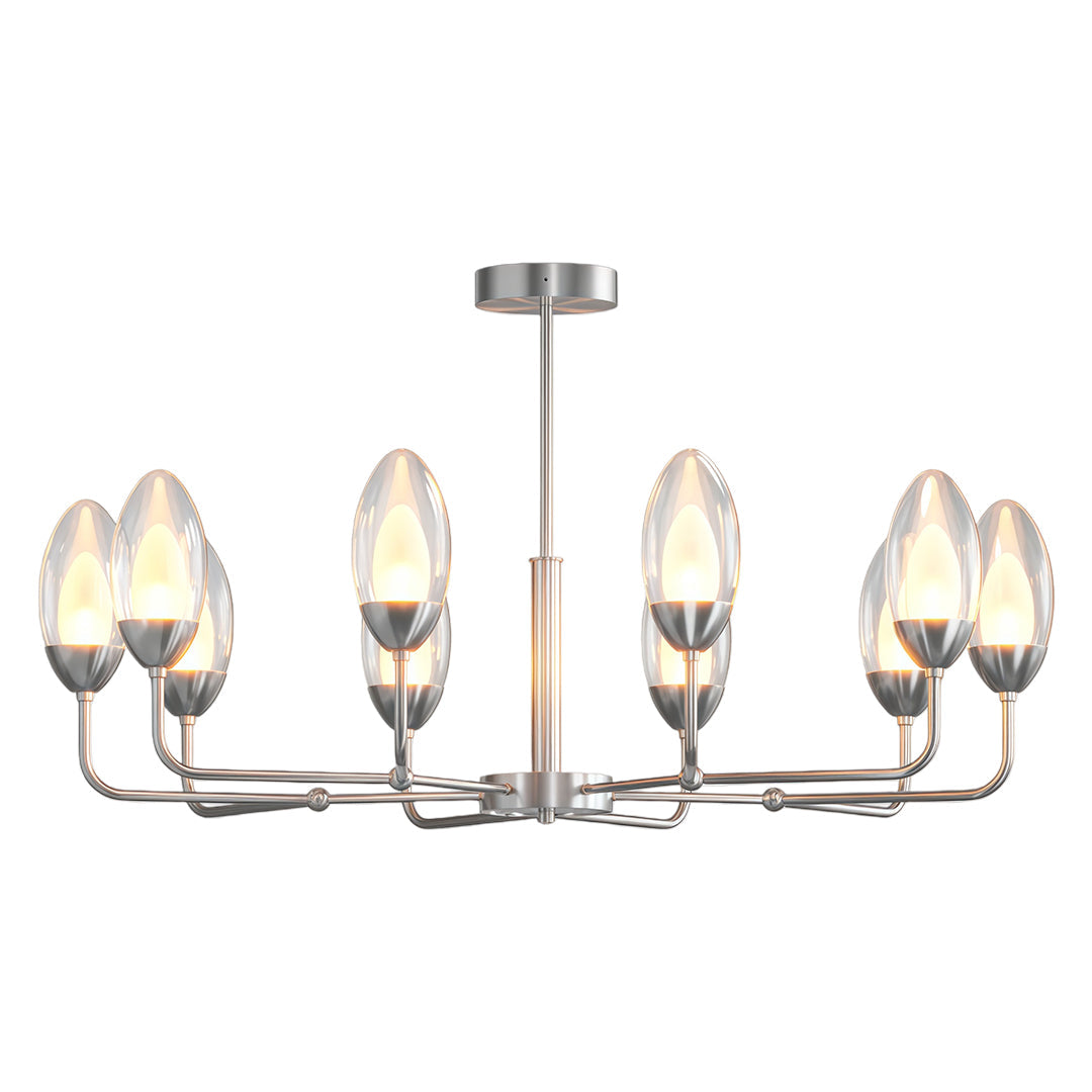 Modern Minimalist Copper Chandelier – Luxury Ceiling Light Fixture