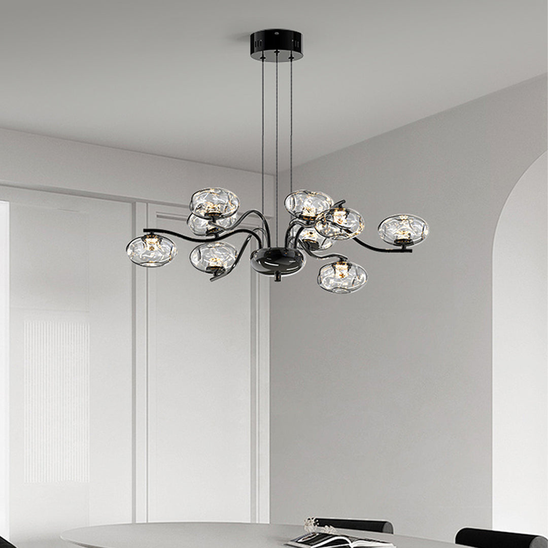 Modern Full Spectrum LED Chandelier - Magic Bean Glass Light