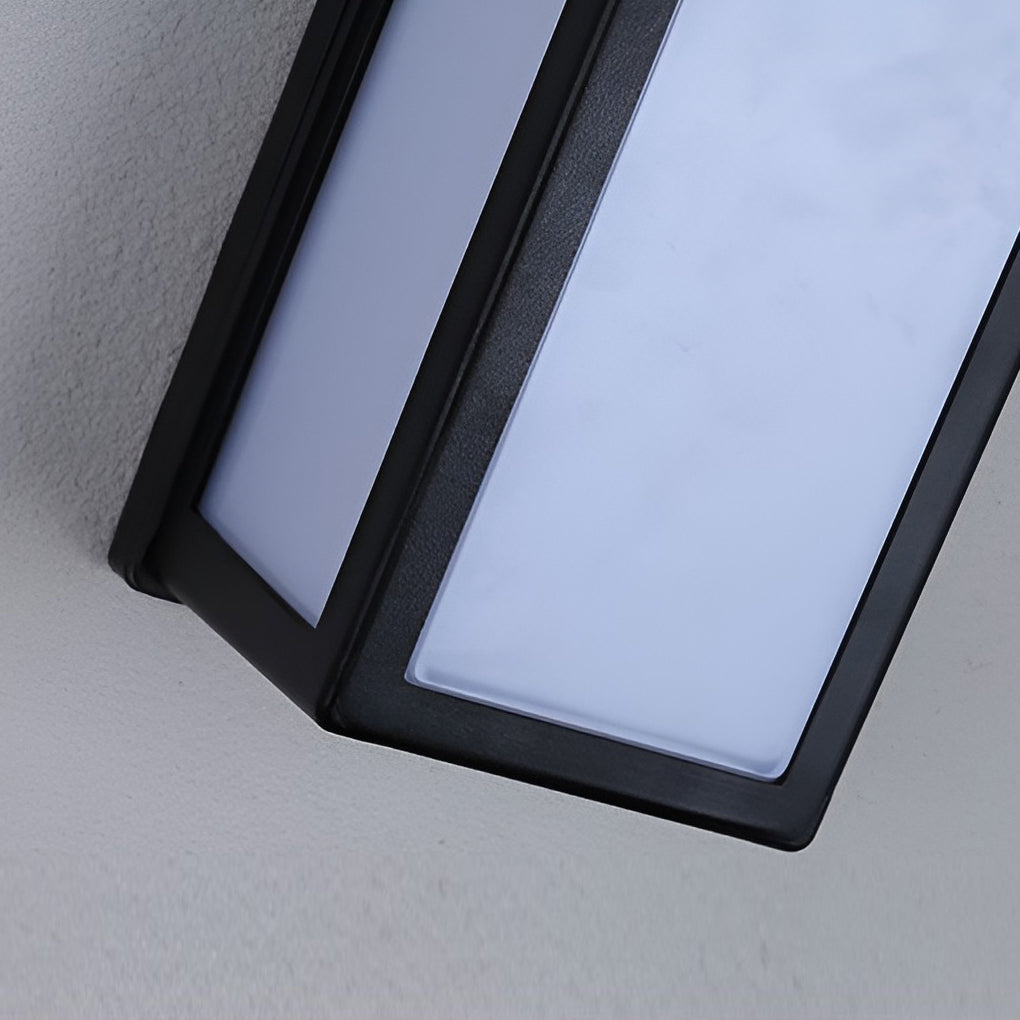 Contemporary Black LED Outdoor Wall Light - Waterproof & Stylish