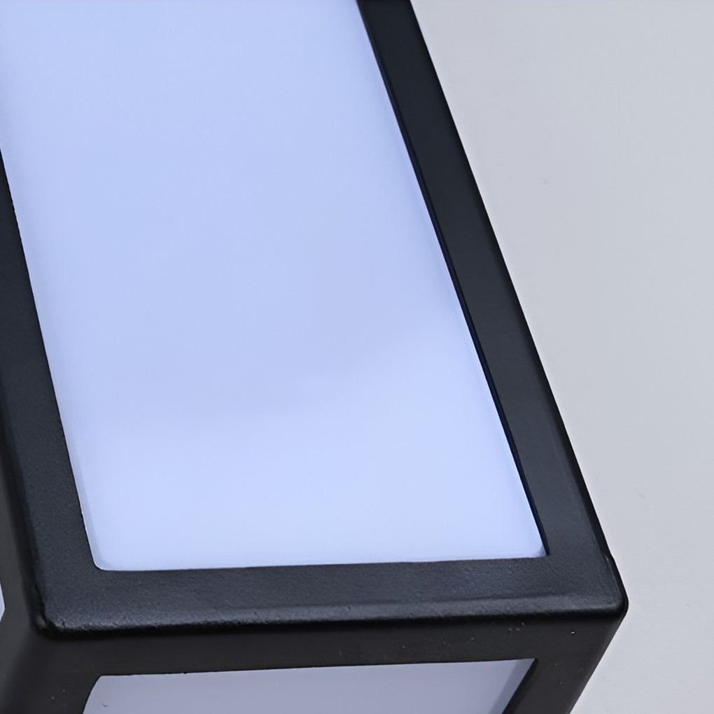 Contemporary Black LED Outdoor Wall Light - Waterproof & Stylish