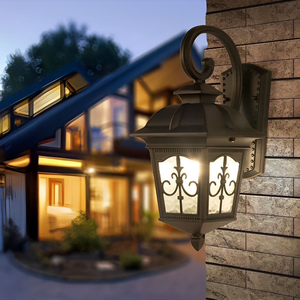 Contemporary Waterproof LED Outdoor Lantern - Elegant Wall Light