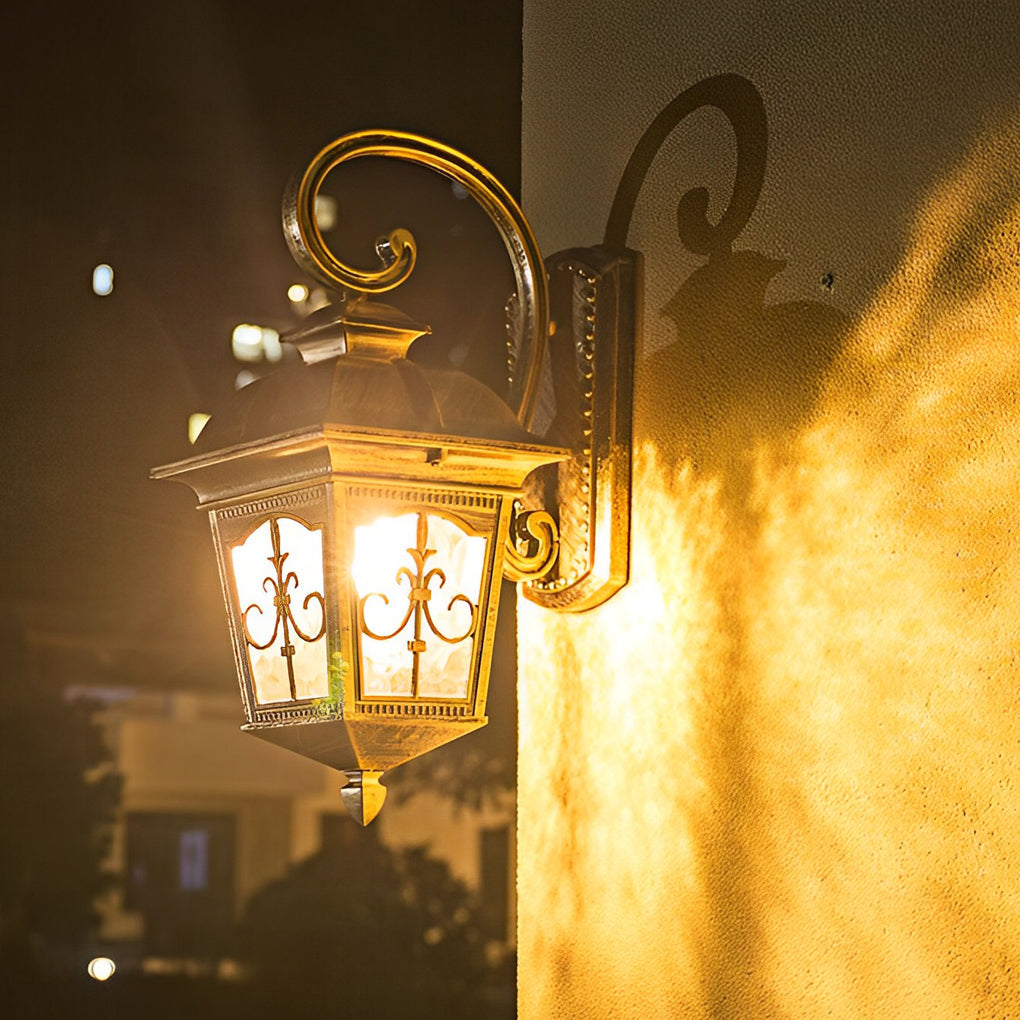 Contemporary Waterproof LED Outdoor Lantern - Elegant Wall Light