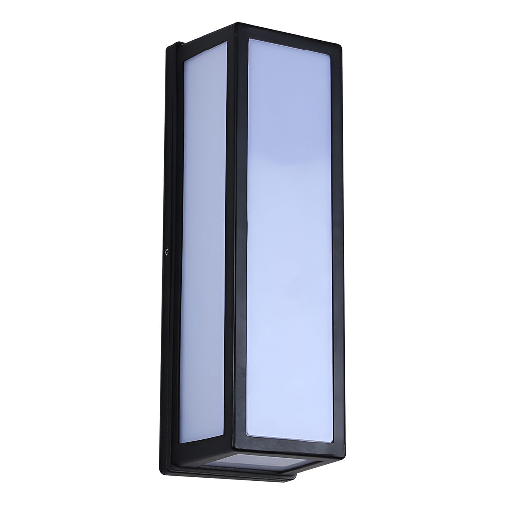 Contemporary Black LED Outdoor Wall Light - Waterproof & Stylish
