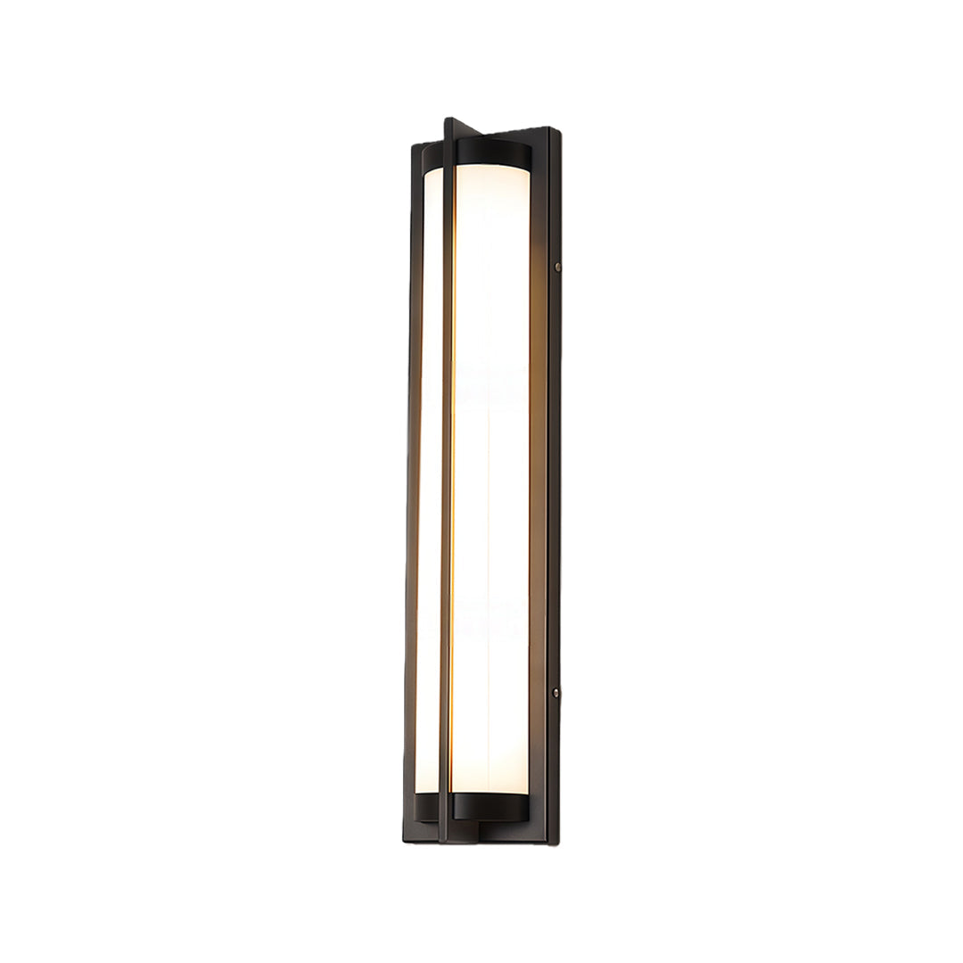 Black Modern Minimalist Waterproof Outdoor Wall Sconce Lamp