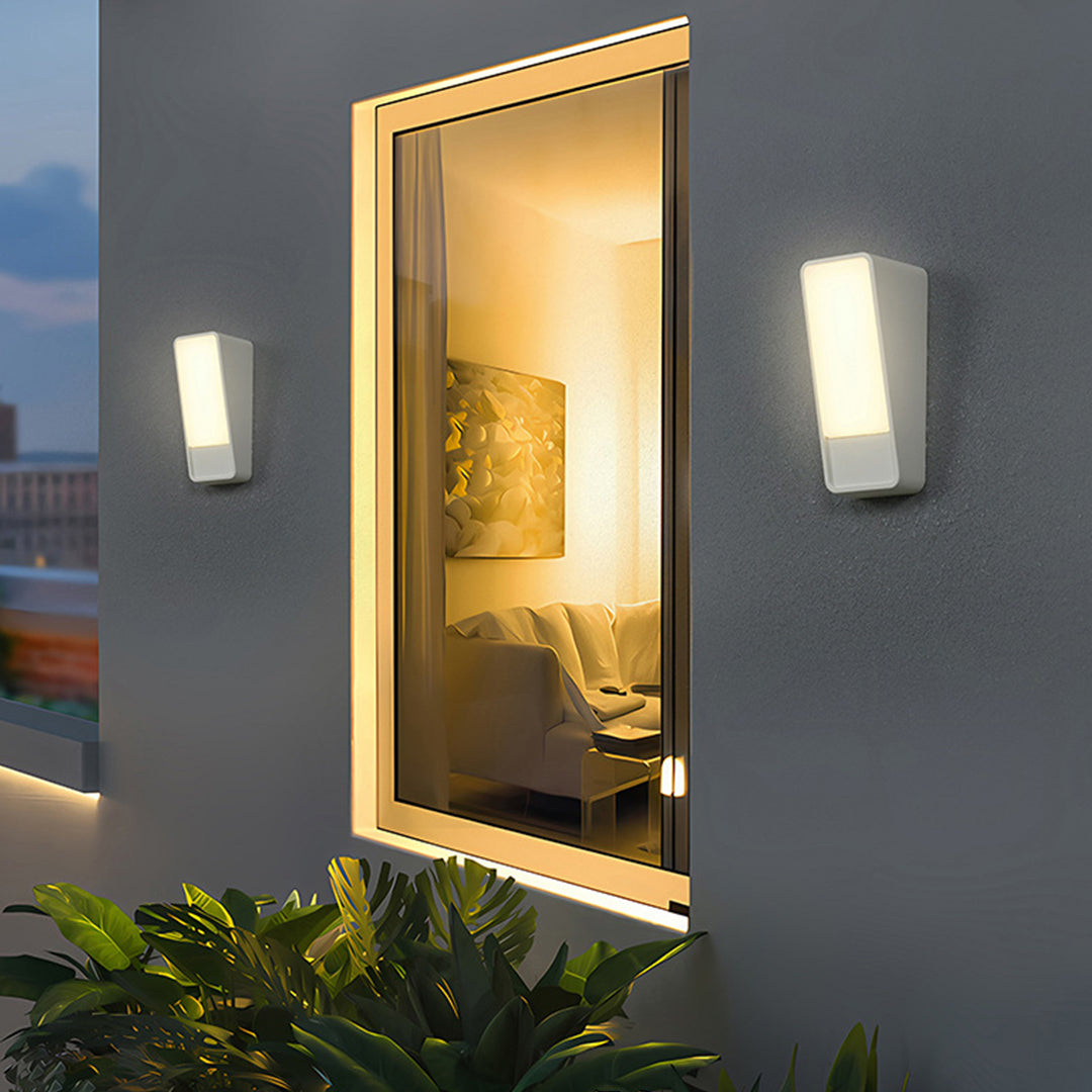 Outdoor Waterproof Square LED Wall Light - Aluminum Exterior Lighting