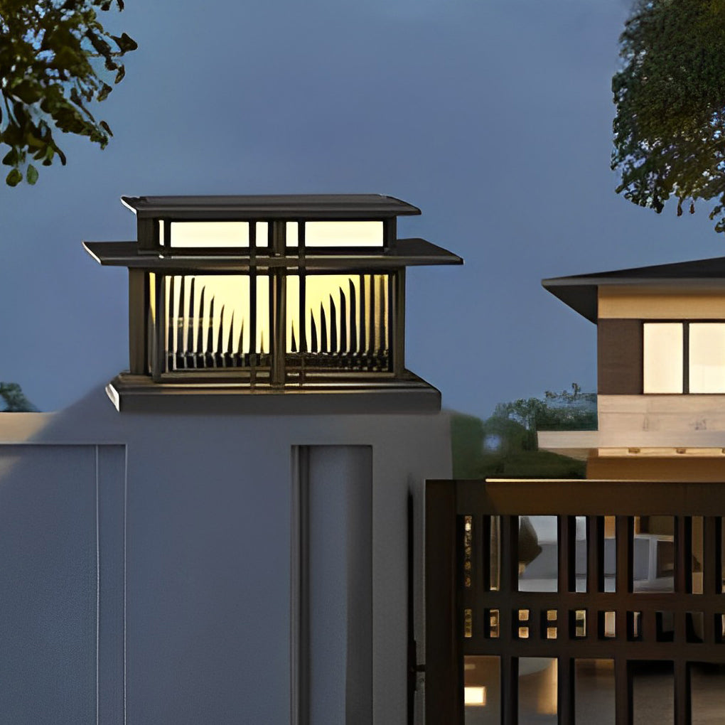 Modern Waterproof LED Porch Pillar Lights Outdoor Decor