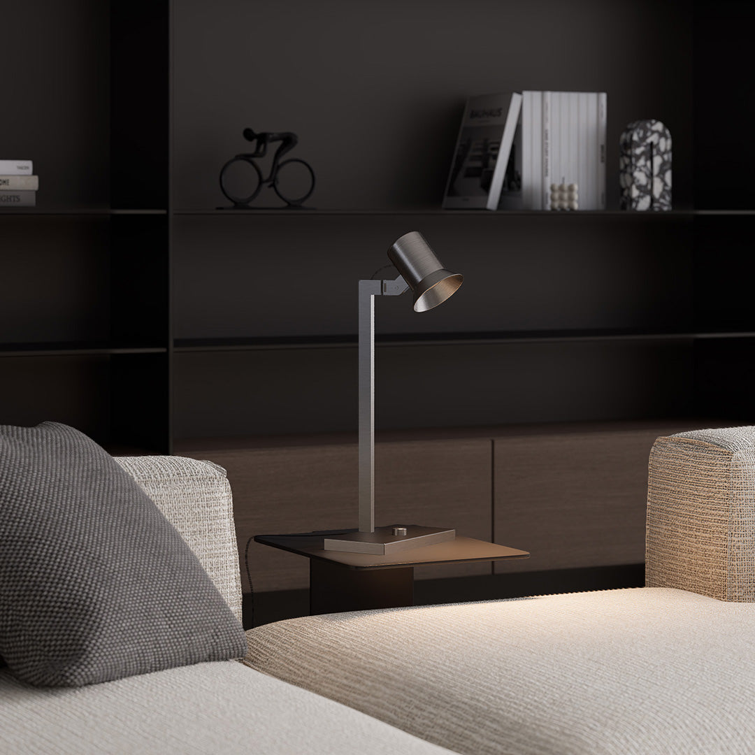 Italian-Style Metal Swing Arm Desk Lamp - Long Mechanical Design