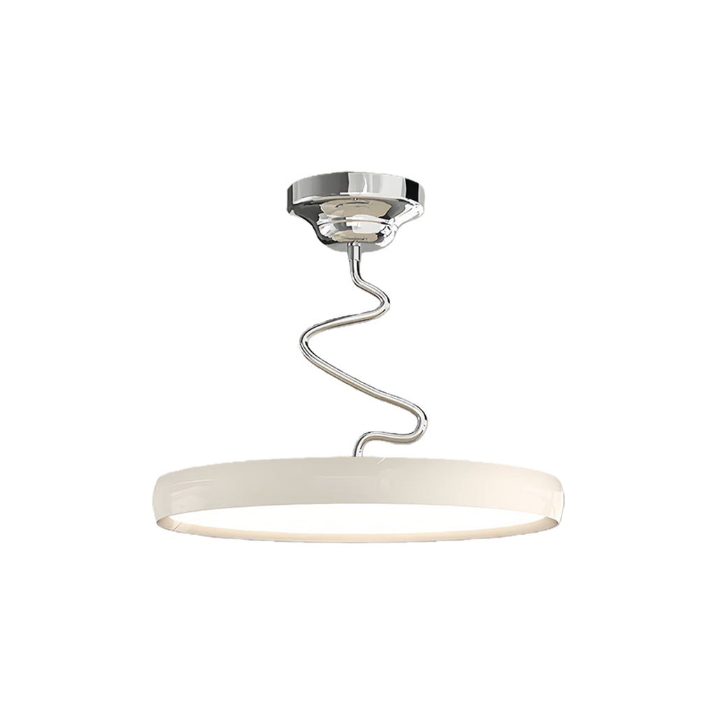 Modern Semi Flush Mount Twisted Full-Spectrum Ceiling Light