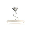 Modern Semi Flush Mount Twisted Full-Spectrum Ceiling Light