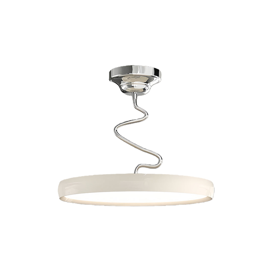 Modern Semi Flush Mount Twisted Full-Spectrum Ceiling Light