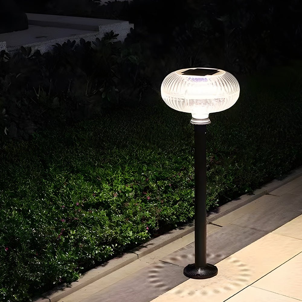 Contemporary Solar Lawn Light with Oval Acrylic Shade - Metal Cylinder LED Garden Lamp 

Enhance your outdoor space with this stylish and energy-efficient solar lawn light. Featuring a modern metal cylinder design and an oval acrylic shade, this LED garde