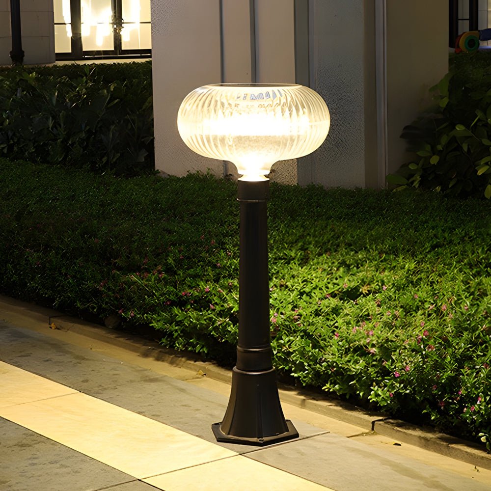 Contemporary Solar Lawn Light with Oval Acrylic Shade - Metal Cylinder LED Garden Lamp 

Enhance your outdoor space with this stylish and energy-efficient solar lawn light. Featuring a modern metal cylinder design and an oval acrylic shade, this LED garde