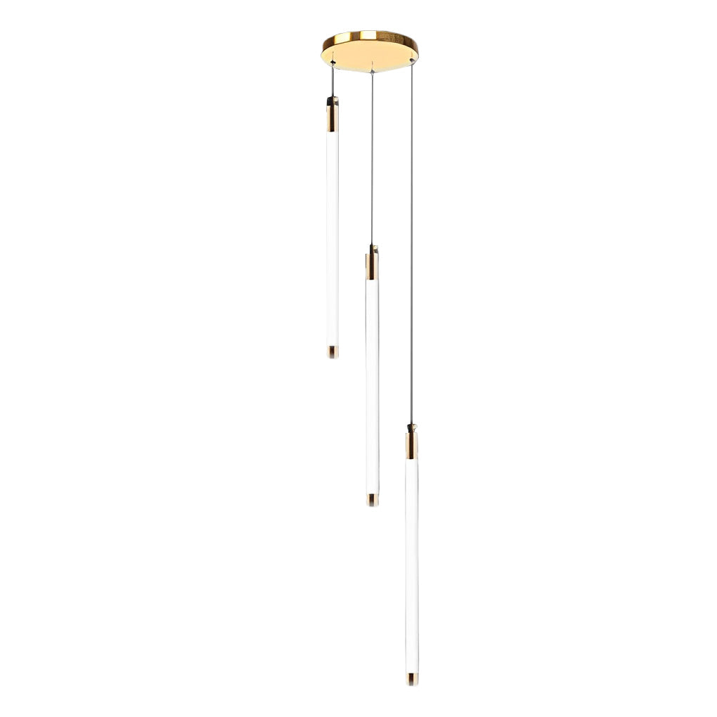 Contemporary Spiral Tube Ceiling Light Chandelier
