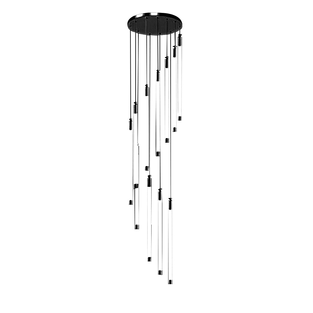 Contemporary Spiral Tube Ceiling Light Chandelier