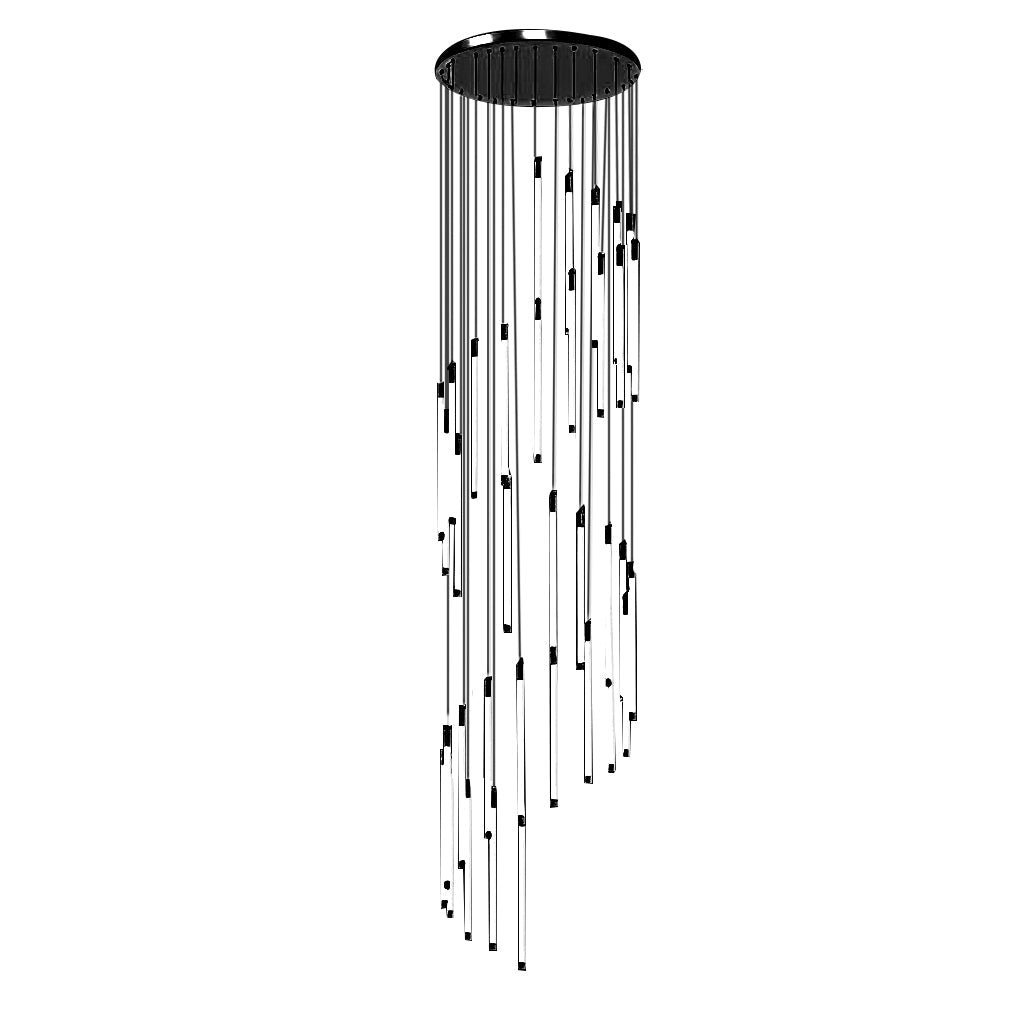Contemporary Spiral Tube Ceiling Light Chandelier