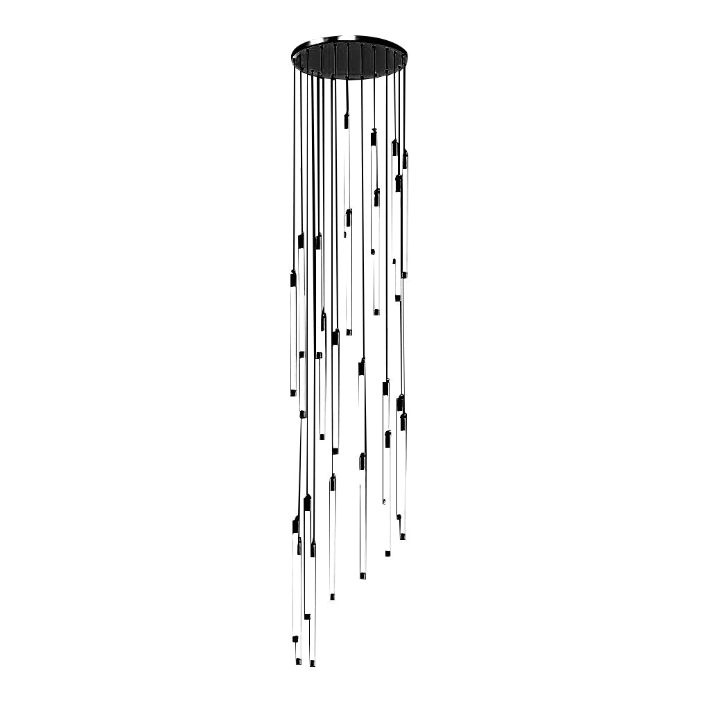 Contemporary Spiral Tube Ceiling Light Chandelier
