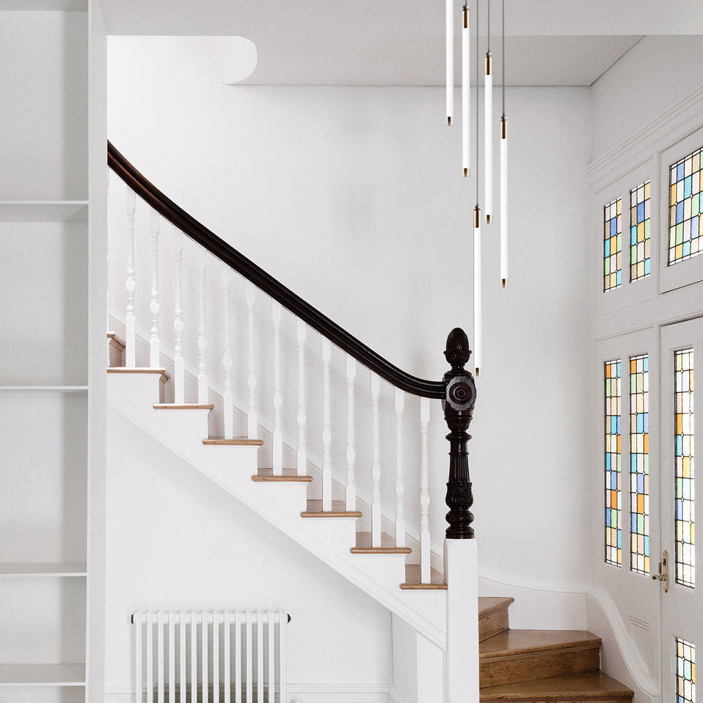 Contemporary Spiral Tube Ceiling Light Chandelier