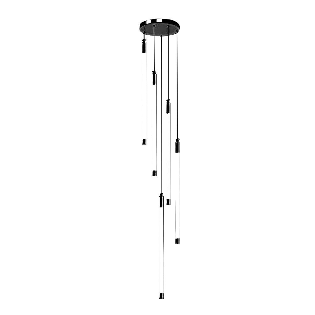 Contemporary Spiral Tube Ceiling Light Chandelier