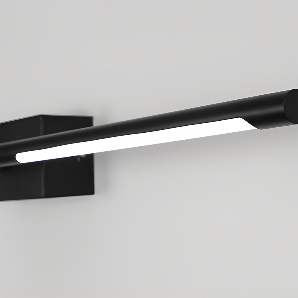 Contemporary Black Linear LED Vanity Light Bar, Modern Bathroom Lighting Fixture, Stylish Wall-Mounted Light, Energy-Efficient LED Lighting, Elegant Home Decor, Sleek Design for Vanity and Makeup Areas, Adjustable Brightness for Spa-Like Ambiance, Easy In
