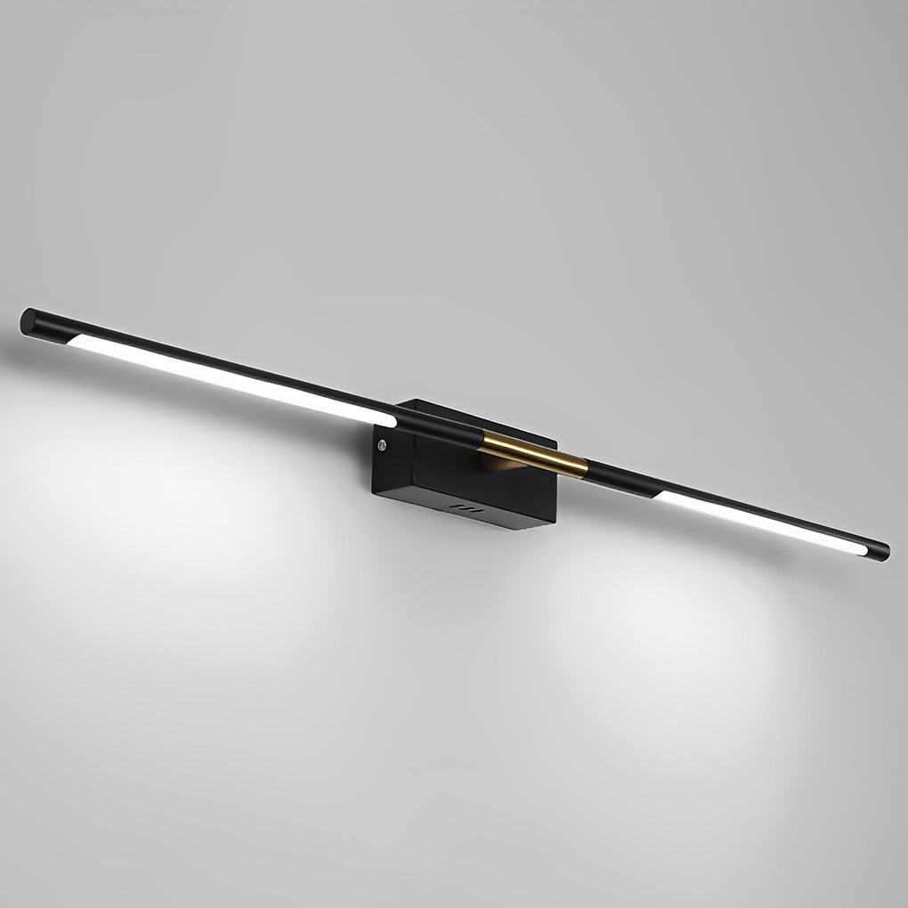 Contemporary Black Linear LED Vanity Light Bar, Modern Bathroom Lighting Fixture, Stylish Wall-Mounted Light, Energy-Efficient LED Lighting, Elegant Home Decor, Sleek Design for Vanity and Makeup Areas, Adjustable Brightness for Spa-Like Ambiance, Easy In