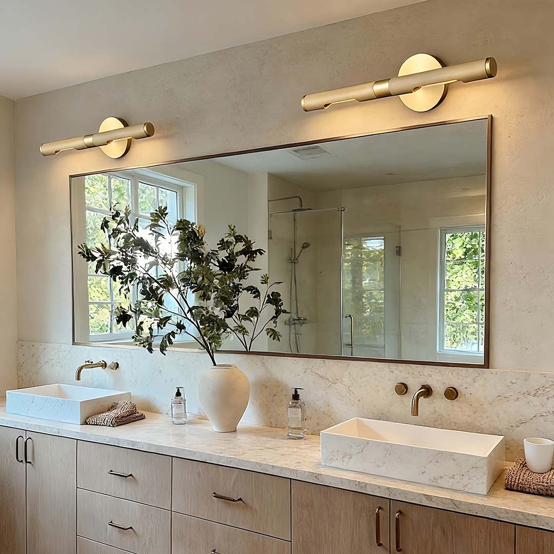 Contemporary Vanity Light Bar - Modern Ribbed LED Bathroom Light, Sleek Design, Energy-Efficient, Wall Mount Fixture, Stylish Lighting for Home Decor, Bright Makeup Lighting, Adjustable Brightness, Durable Metal Construction, Ideal for Vanity Mirror, Eleg