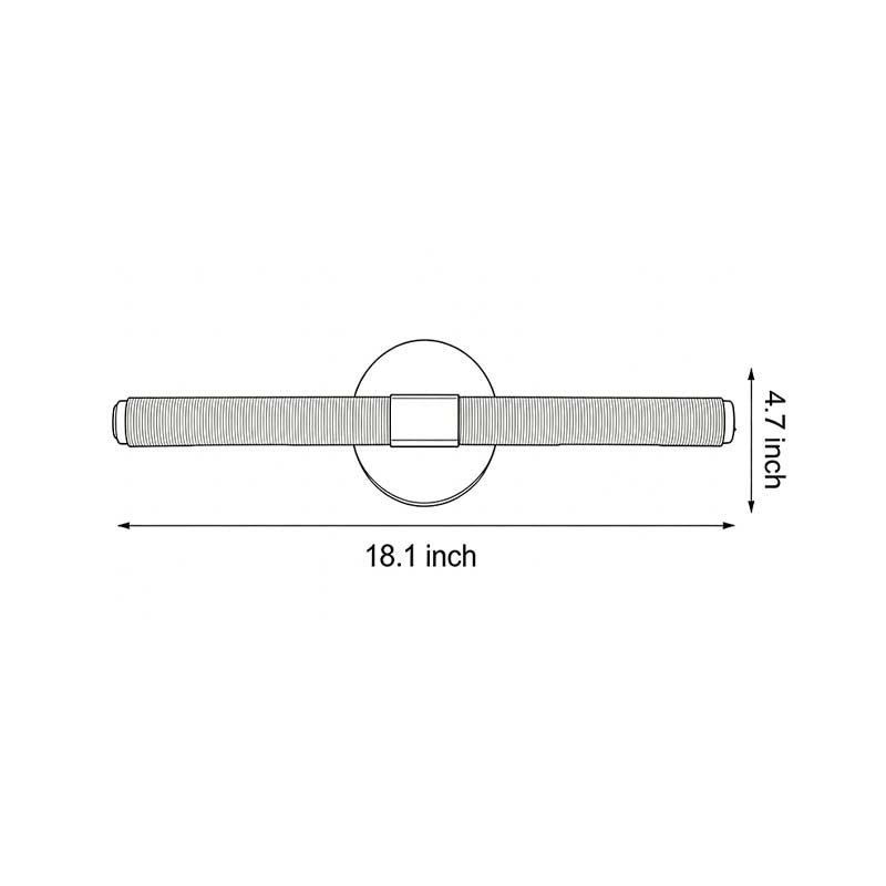 Contemporary Vanity Light Bar - Modern Ribbed LED Bathroom Light, Sleek Design, Energy-Efficient, Wall Mount Fixture, Stylish Lighting for Home Decor, Bright Makeup Lighting, Adjustable Brightness, Durable Metal Construction, Ideal for Vanity Mirror, Eleg