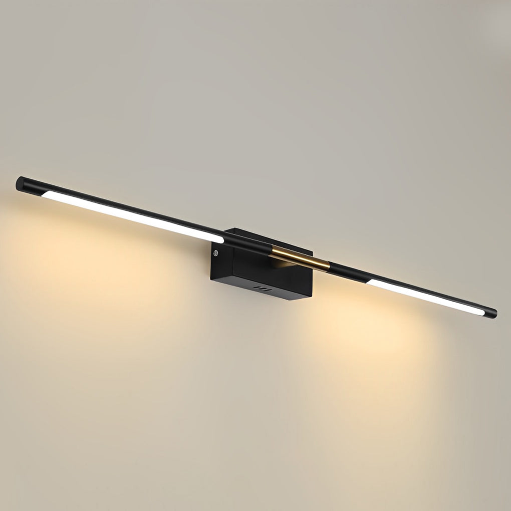 Contemporary Black Linear LED Vanity Light Bar, Modern Bathroom Lighting Fixture, Stylish Wall-Mounted Light, Energy-Efficient LED Lighting, Elegant Home Decor, Sleek Design for Vanity and Makeup Areas, Adjustable Brightness for Spa-Like Ambiance, Easy In