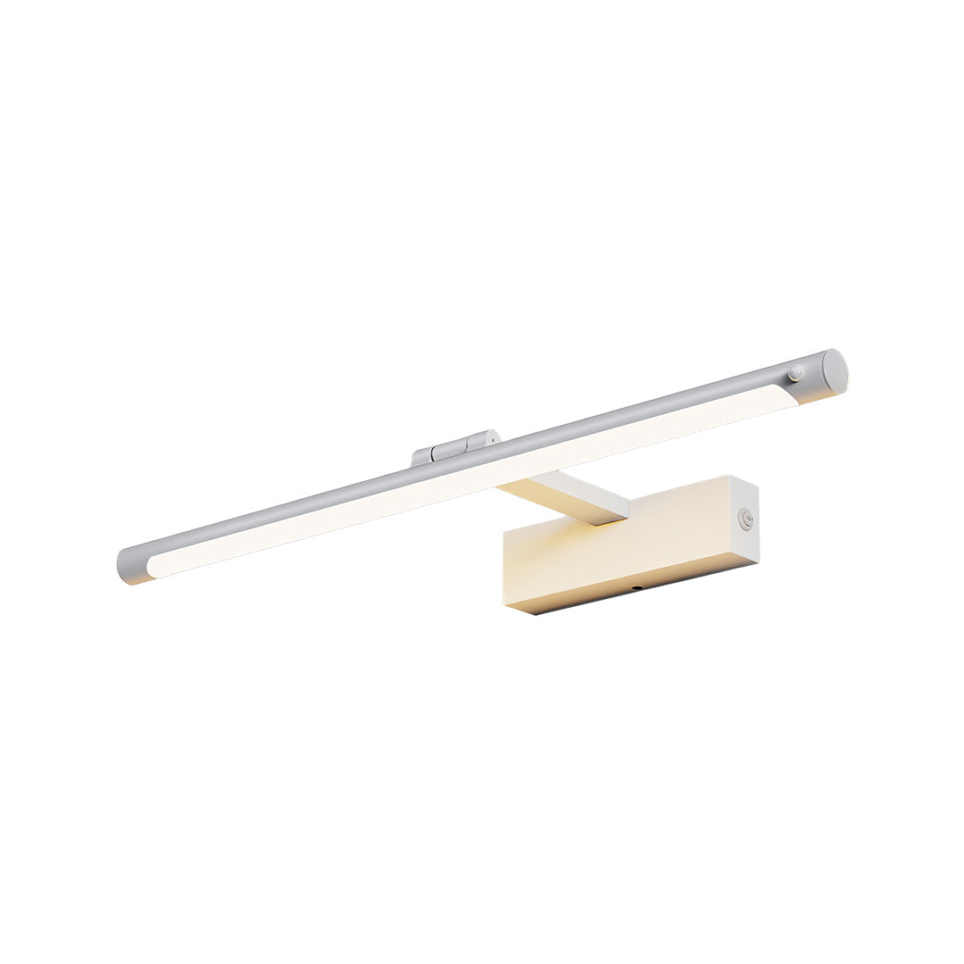 Modern Bathroom Vanity Light Minimalist White Acrylic Linear Light LED Fixture Contemporary Wall Sconce Stylish Illumination Home Decor Bright Lighting Adjustable Height Energy Efficient Modern Design for Home Renovation and Remodeling
