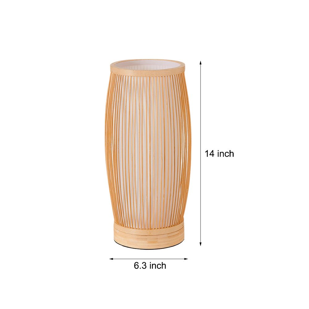 Vintage Handwoven Bamboo Table Lamp - Japanese LED Lighting

Enhance your space with this elegant vintage handwoven bamboo table lamp, inspired by traditional Japanese design. Our eco-friendly LED lamp combines natural aesthetics with modern functionality