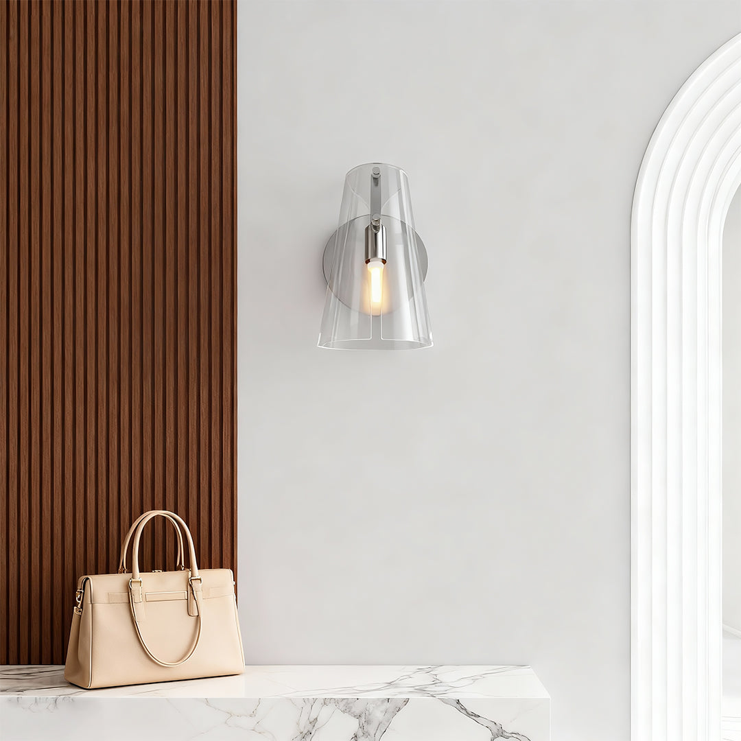Contemporary Minimalist Wall Sconce - Decorative LED Lamp for Modern Home Decor