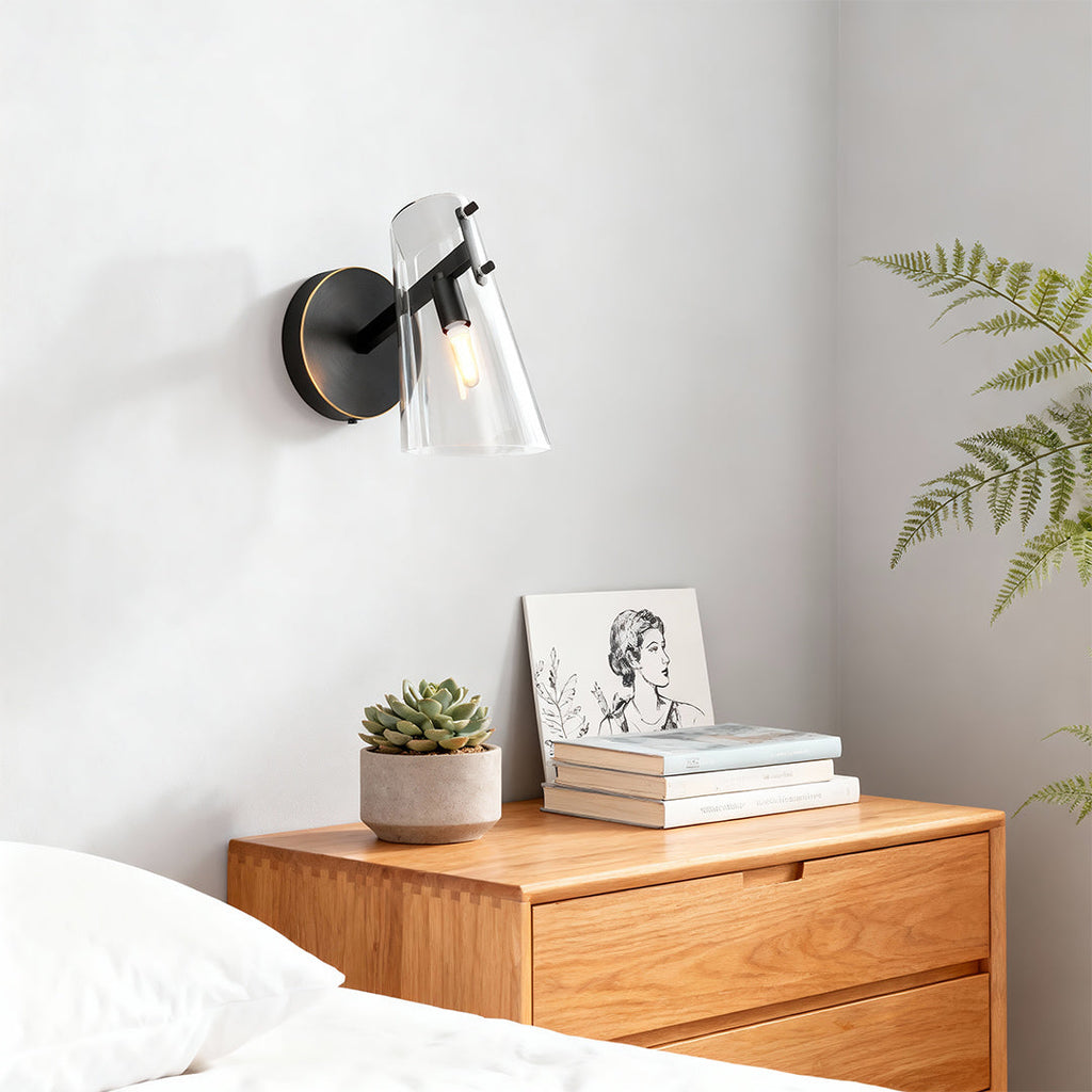 Contemporary Minimalist Wall Sconce - Decorative LED Lamp for Modern Home Decor