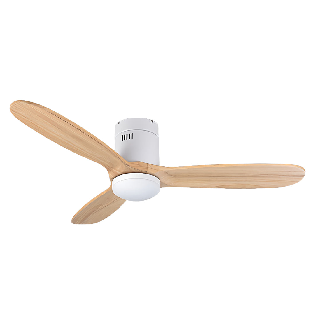 3-Blade DC Motor Ceiling Fan with Light & Remote Control – Quiet Operation