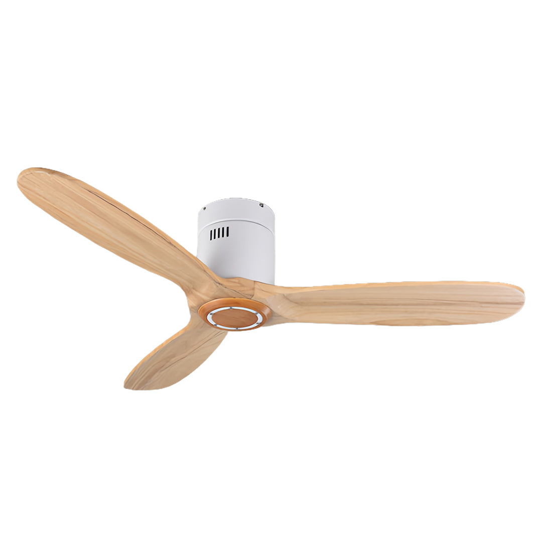 3-Blade DC Motor Ceiling Fan with Light & Remote Control – Quiet Operation