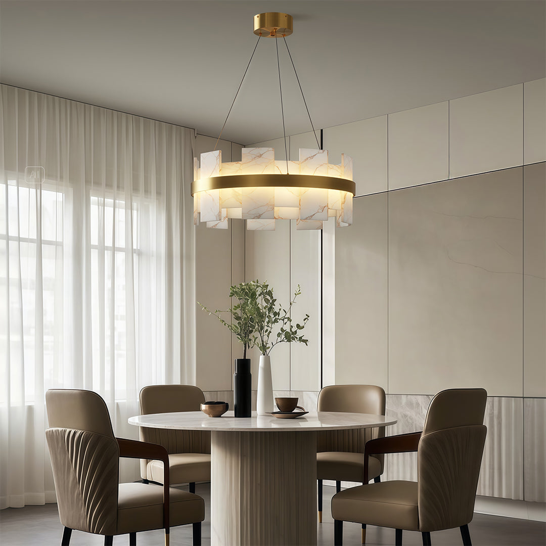 Copper Modern Chandelier Luxury Ceiling Light Fixtures