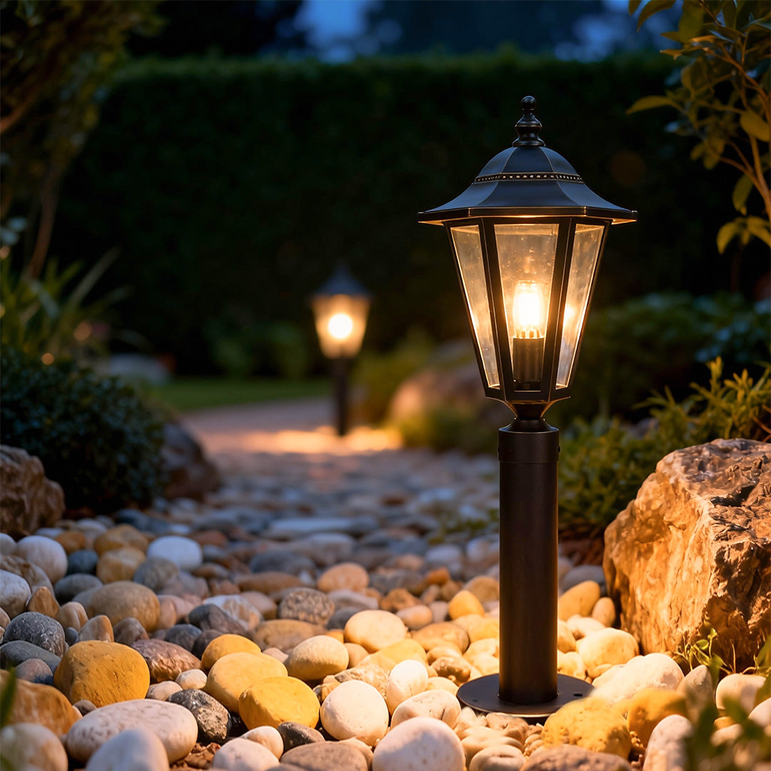 Copper Landscape Path Lights - Outdoor LED Waterproof Black Light