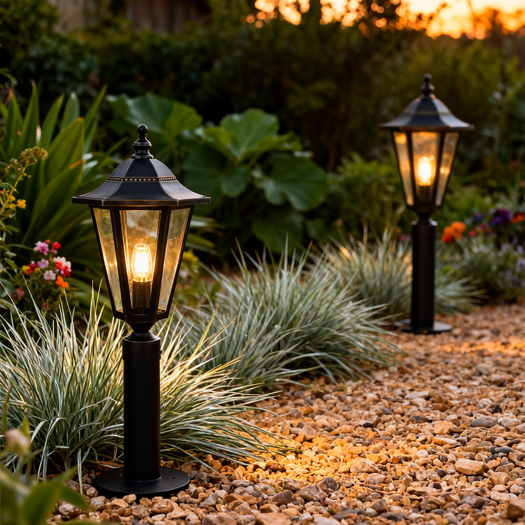 Copper Landscape Path Lights - Outdoor LED Waterproof Black Light