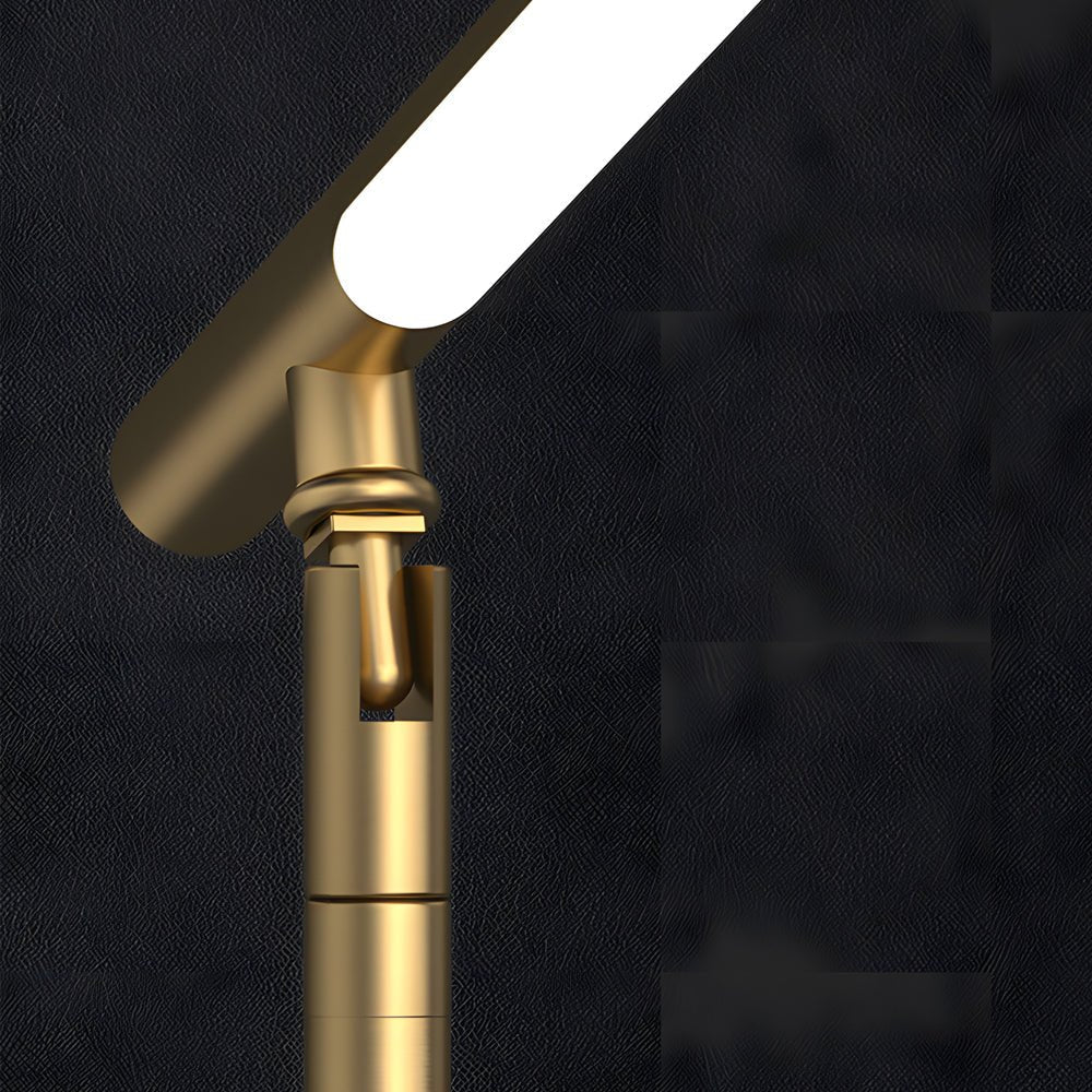 Linear Table Light Copper LED Adjustable Lamp