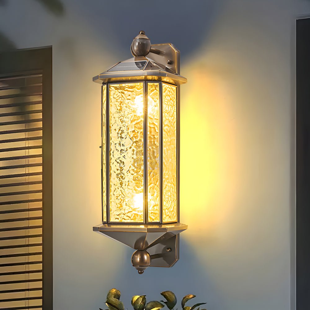 Copper Outdoor Wall Lantern - Mid-Century Outdoor Light