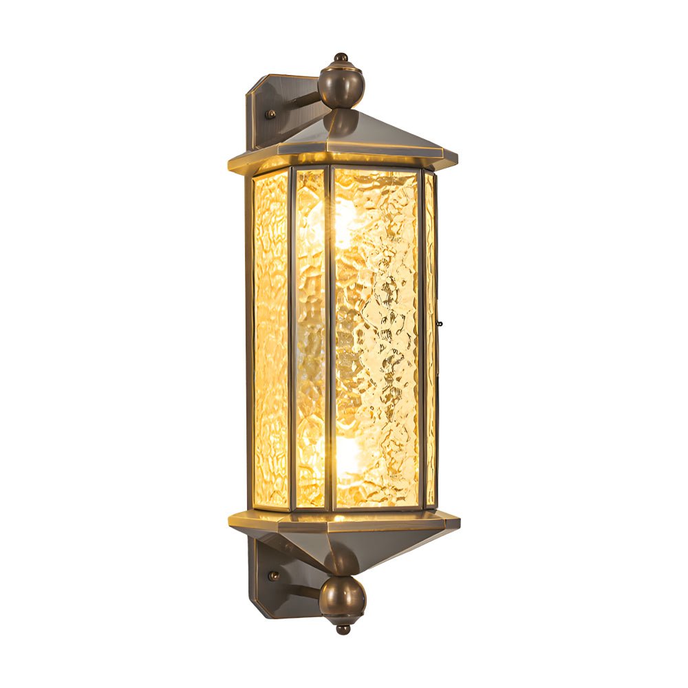 Copper Outdoor Wall Lantern - Mid-Century Outdoor Light