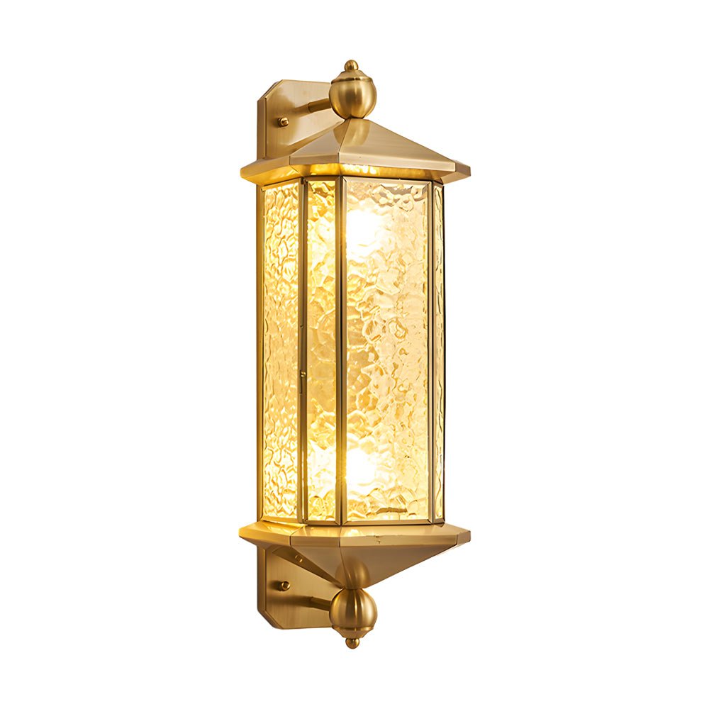 Copper Outdoor Wall Lantern - Mid-Century Outdoor Light