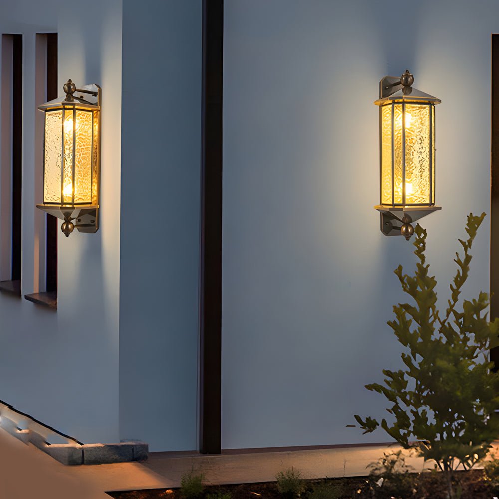 Copper Outdoor Wall Lantern - Mid-Century Outdoor Light