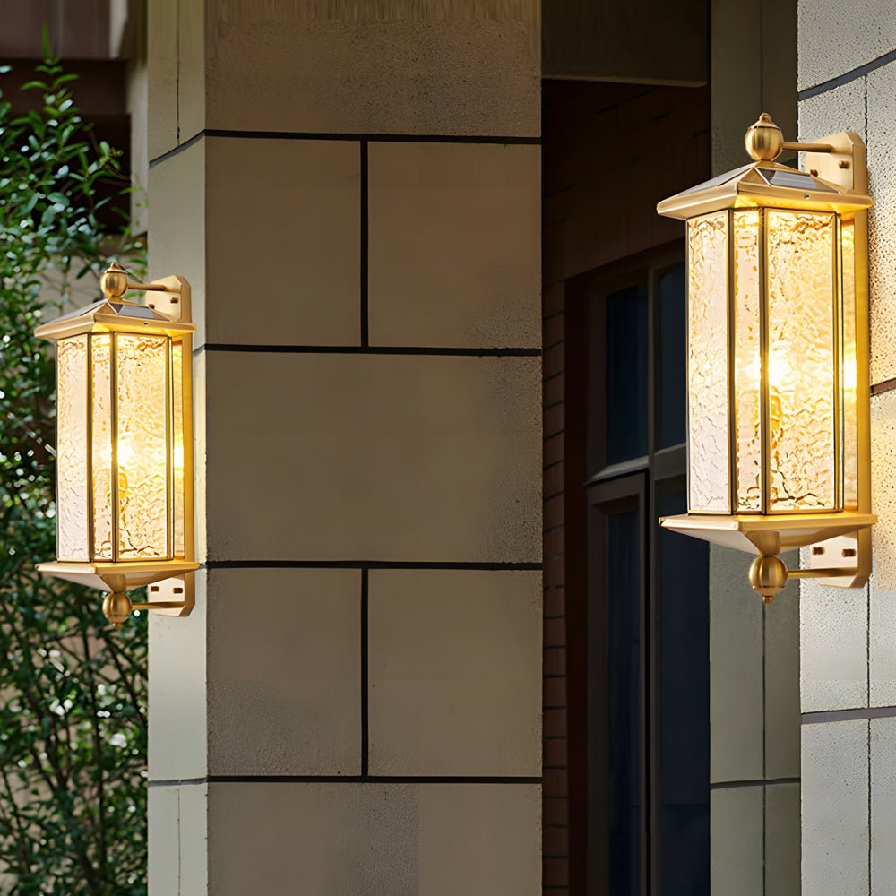 Copper Outdoor Wall Lantern - Mid-Century Outdoor Light